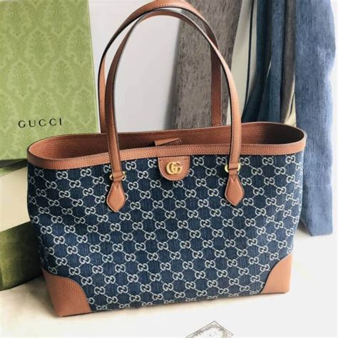 cdg tote gucci|Gucci ophidia denim tote.